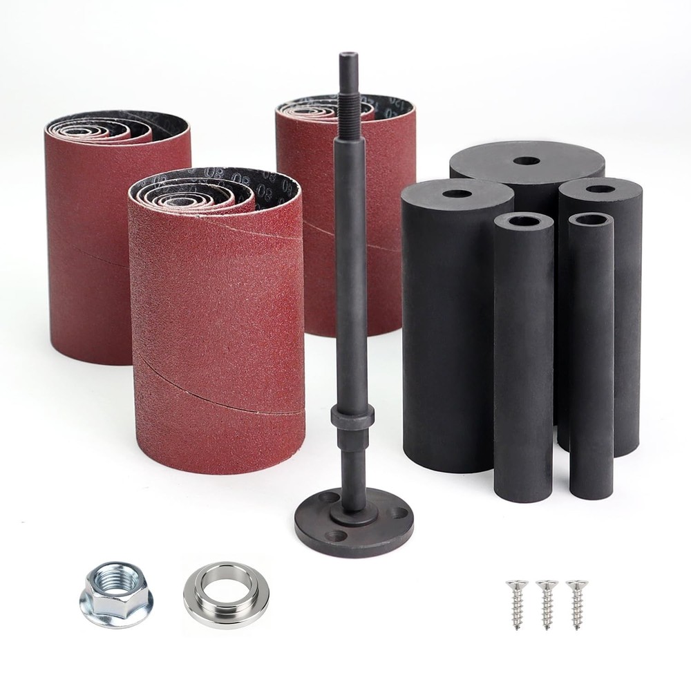 4-1/2" Sanding Spindle Kit for Drill Press - Drum Sander Accessory Set