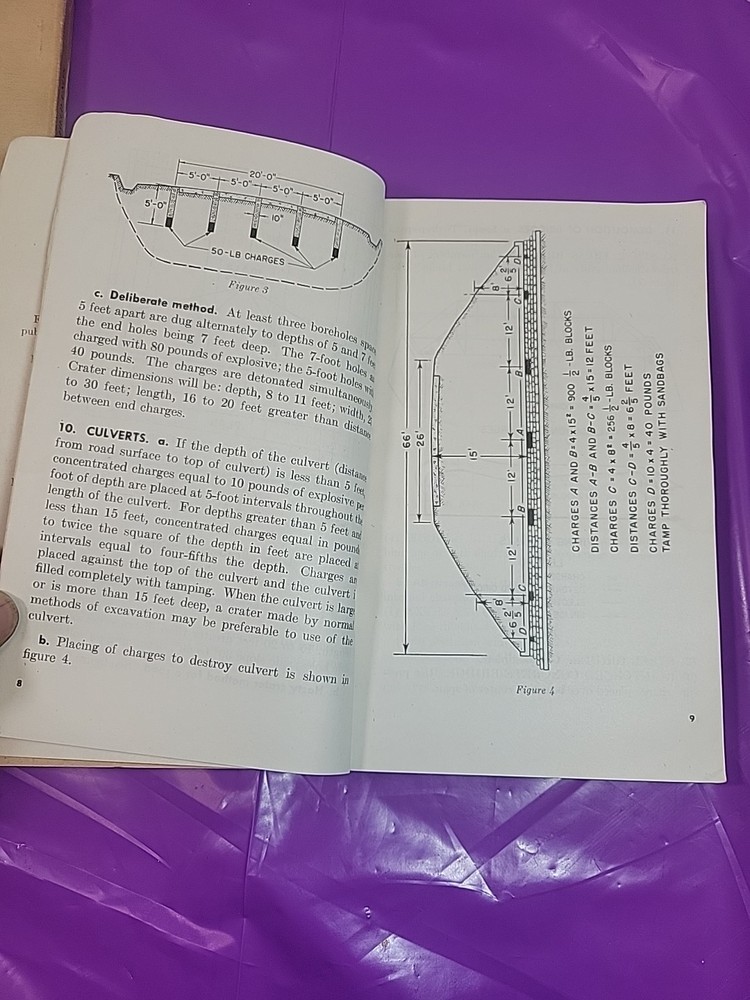 WW2 War Department 1943 Engineer Field Manual 1944 Corps Of Engineers Ref Data