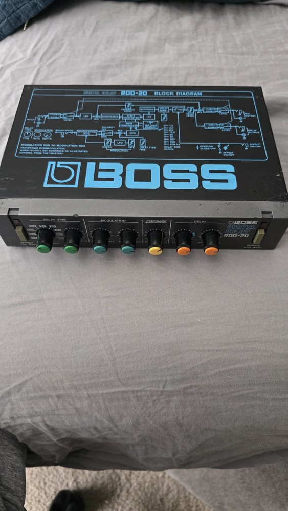 Boss RDD-20 Digital Delay Effect Unit Micro Rack Series Half Rack Mount