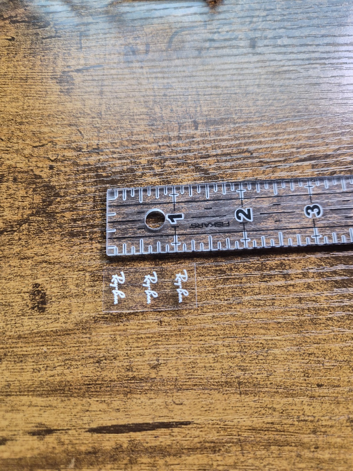 3 Pc. Ray-Ban Aviator Logo For Glasses High Quality UV DTF Raised Decal