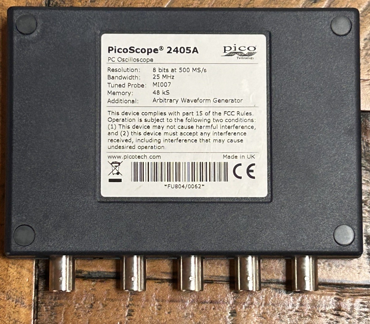 Pico Technology 2405A PicoScope 25MHz 4Ch 500MS/s Oscilloscope