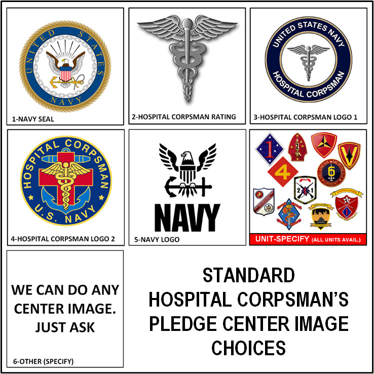 MC-BETTER: NAVY Hospital Corpsman's Pledge FRAMED (B2) PERSONALIZED