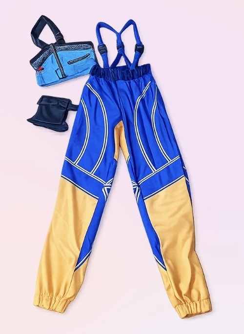 K-Pop Demon Hunters Zoey Costume Blue Orange Outfit 3-piece Child Size 10 New