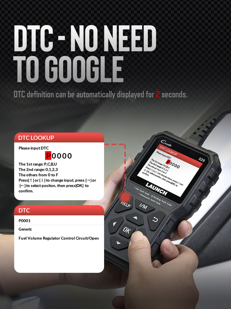 Check Engine Light Emission Test EOBD OBD2 Scanner Code Reader as Foxwell NT301