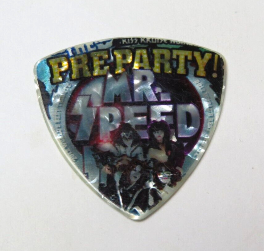 KISS TRIBUTE BAND MR. SPEED THE KISS KRUISE MANIACS PRE PARTY GUITAR PICK