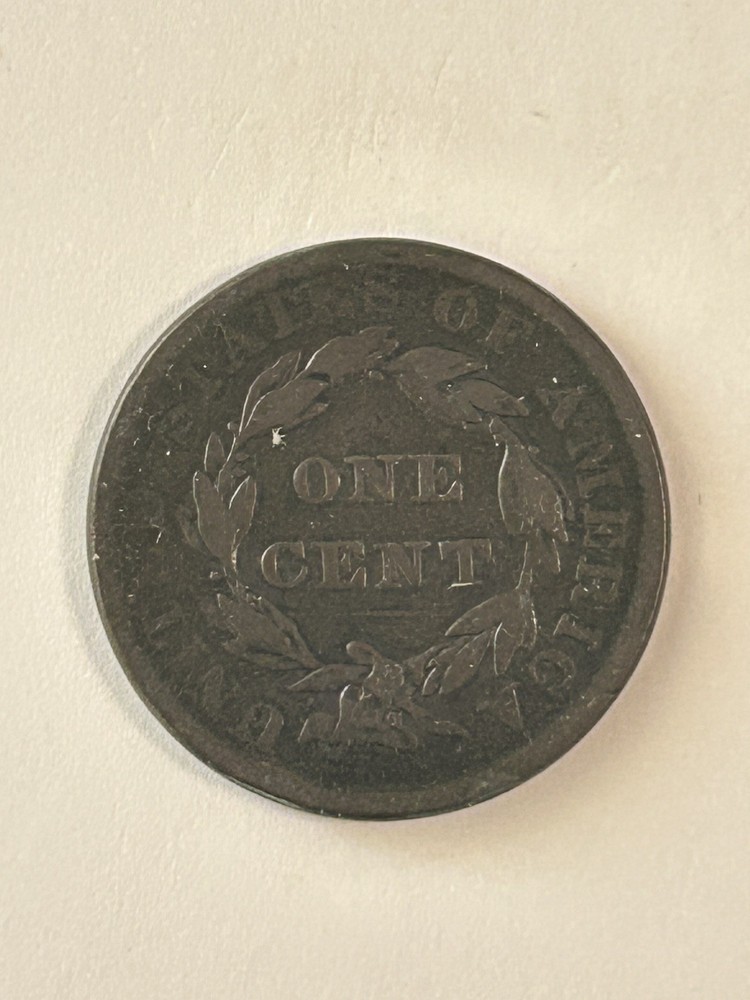 1837 Coronet Head Large Cent - Plain Chords Medium Letters