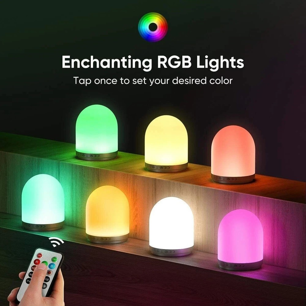 HOKEKI Bedside Night Light Remote Touch Sensor Brightness Level Lanyard NIB