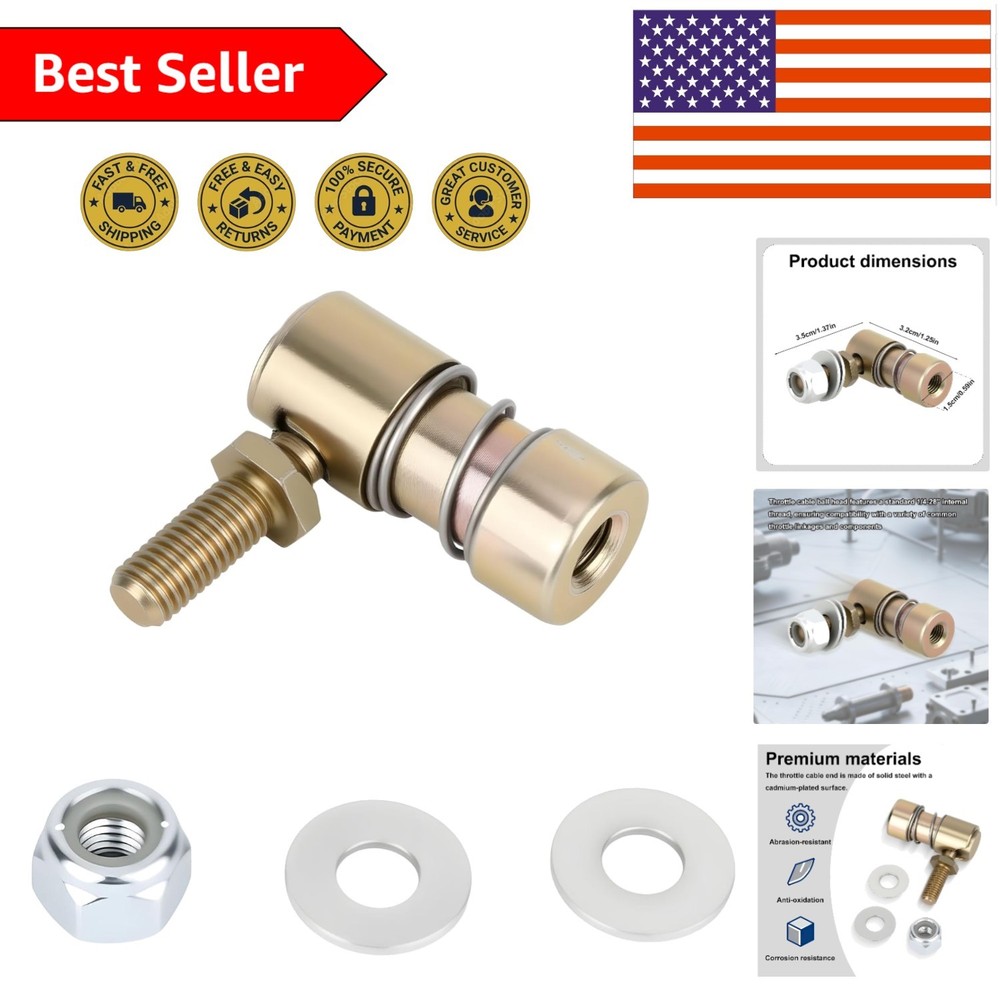 1/4-28" Quick Release Throttle Cable Ball Joint - Durable Steel Component