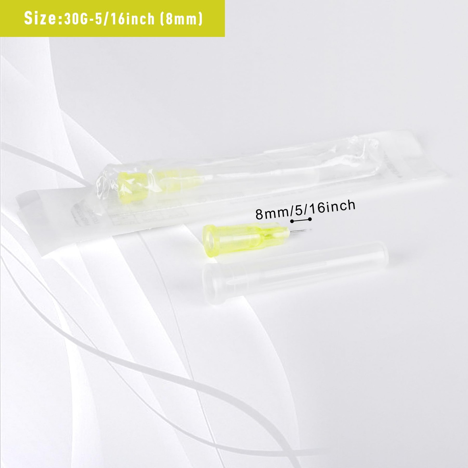 30Gauge 5/16 Inch Needle, Disposable Luer Lock 30 Gauge