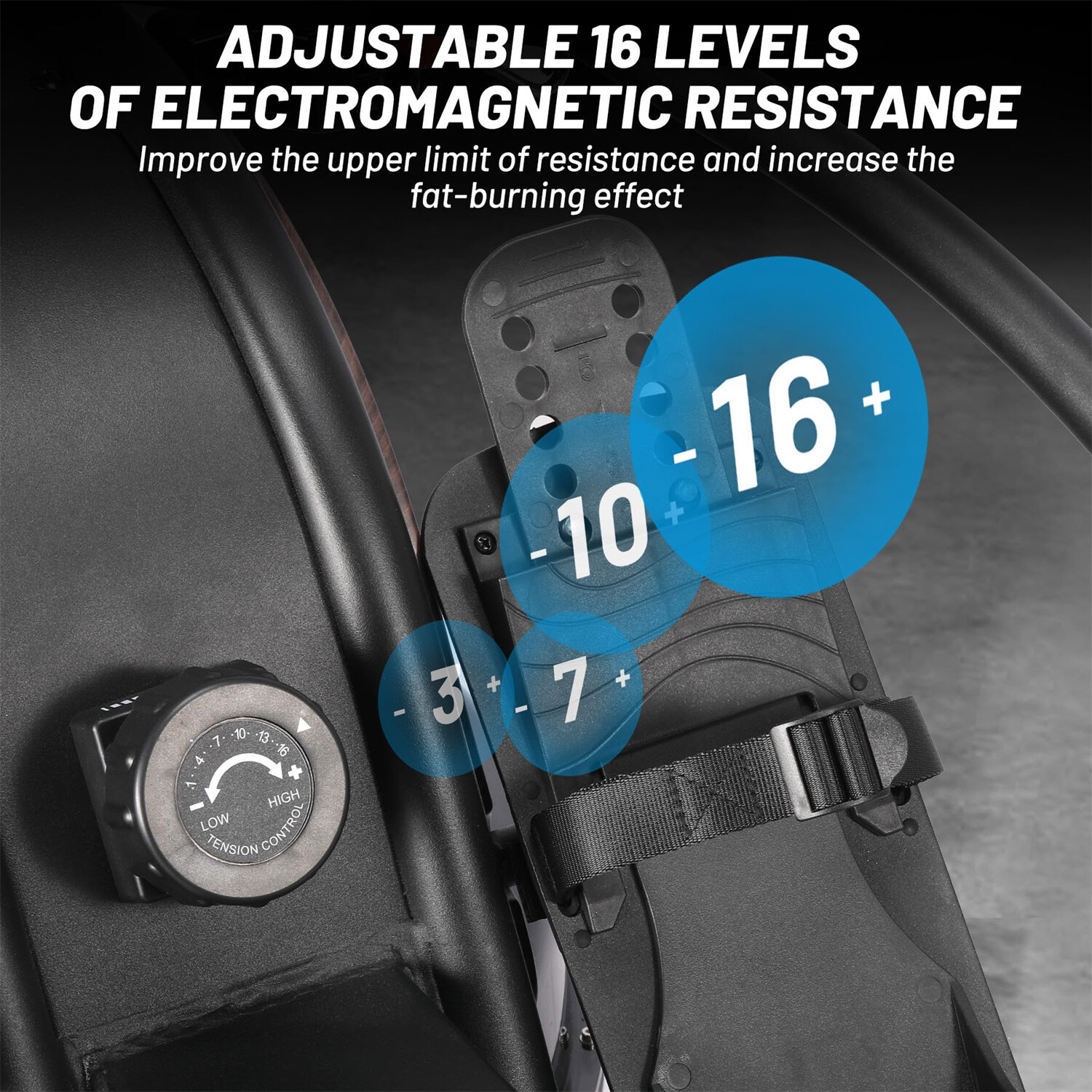 Dual Magnetic & Water Resistance Rowing Machine Extended Slide Max 350lb Weigh