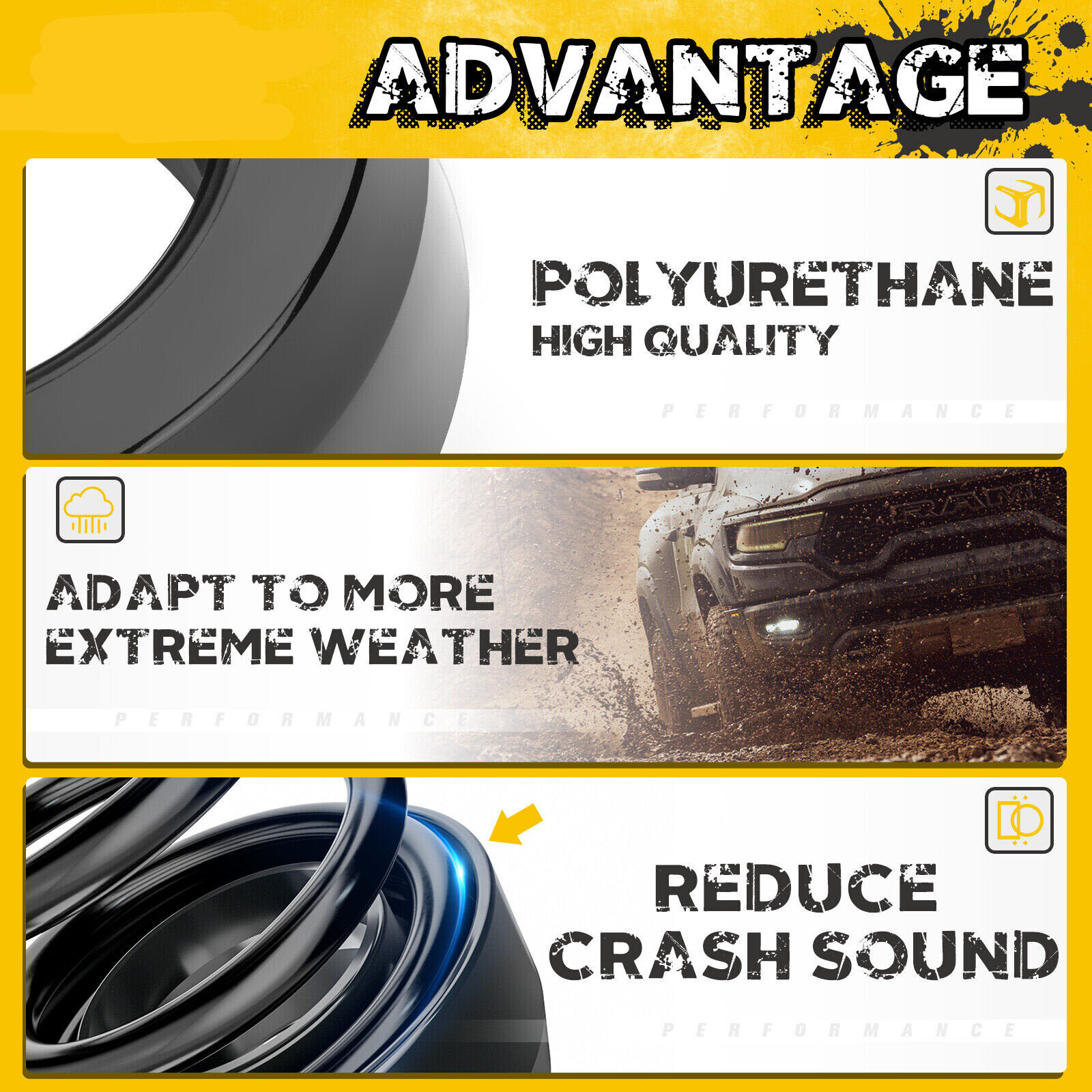 3" Fit ONLY 2WD 1994-2018 94-18 Dodge Ram 1500 2500 3500 Front Lift Leveling Kit