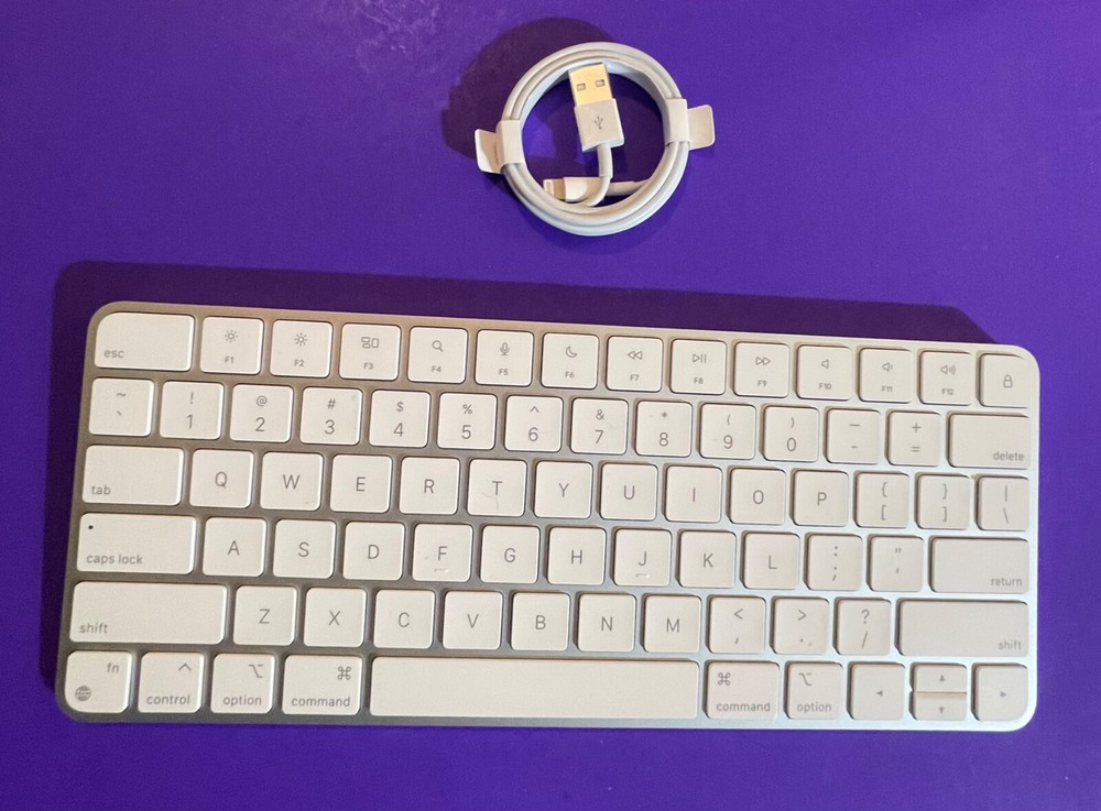 Apple A2450 Magic Keyboard Silver - US English Tested and fully functioning