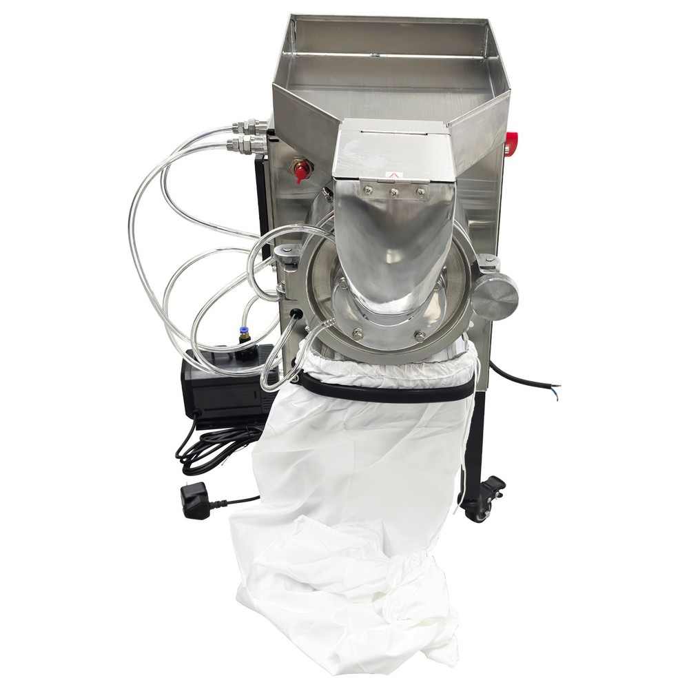 220V Horizontal Continuous Feeding Type Pulverizer Grinder Grain Mill Grinder