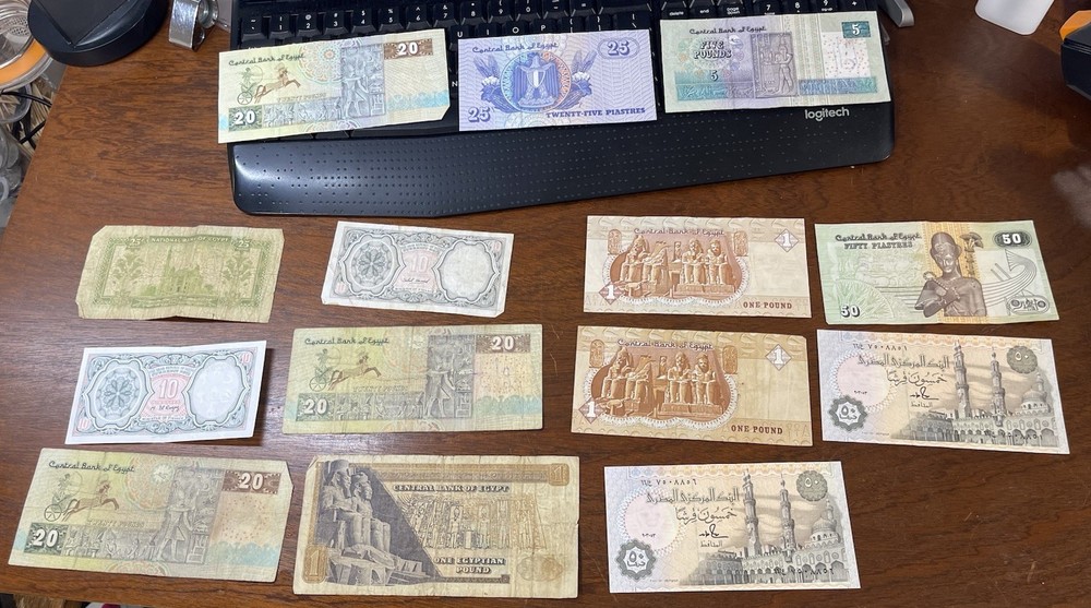 Assorted Egypt Old & New Banknotes Lot High Value