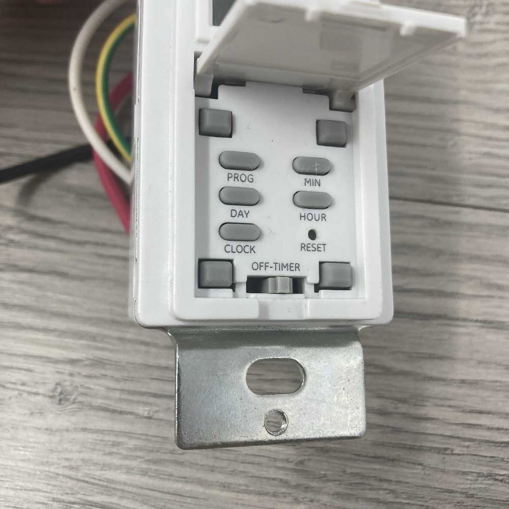 Westek TMDW30 Hardwire Indoor Digital Wall Switch Timer White Program Lights