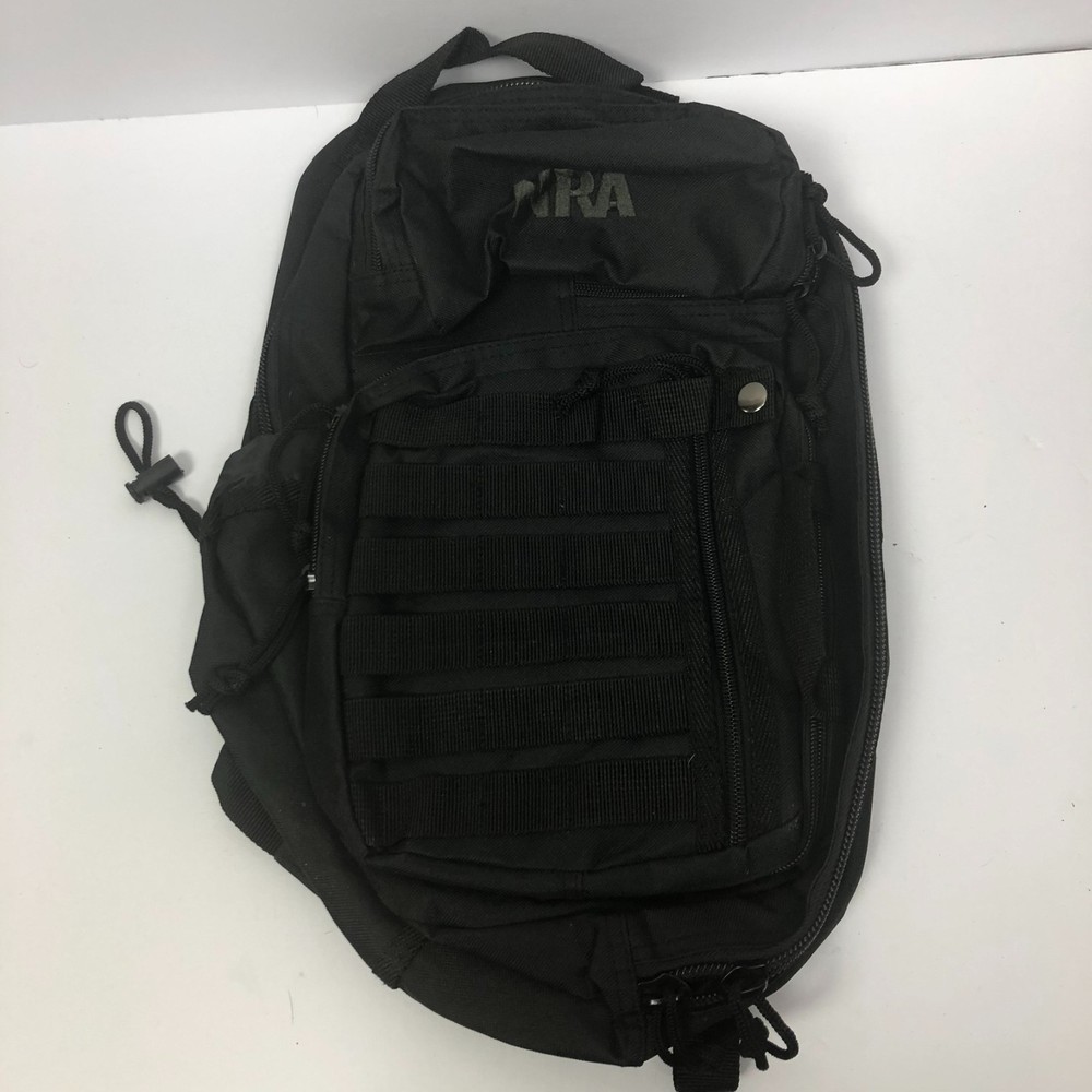 NRA Blackout Tactical Backpack National Rifle Association Solid Black