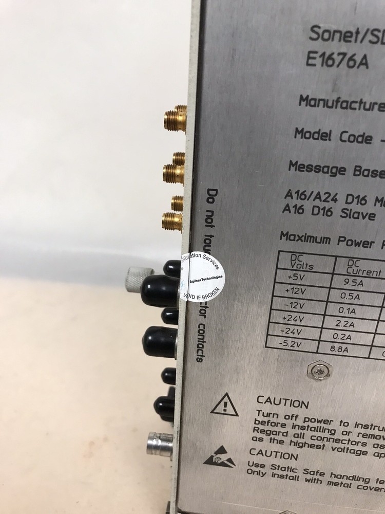 HP E1676B Sonet/SDH Transport Overhead Analyzer VXI Module E1676A/B