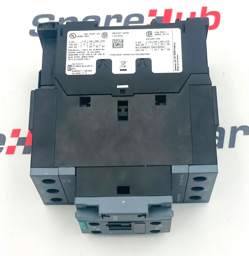 SIEMENS 3RT2037-1AF00 Contactor
