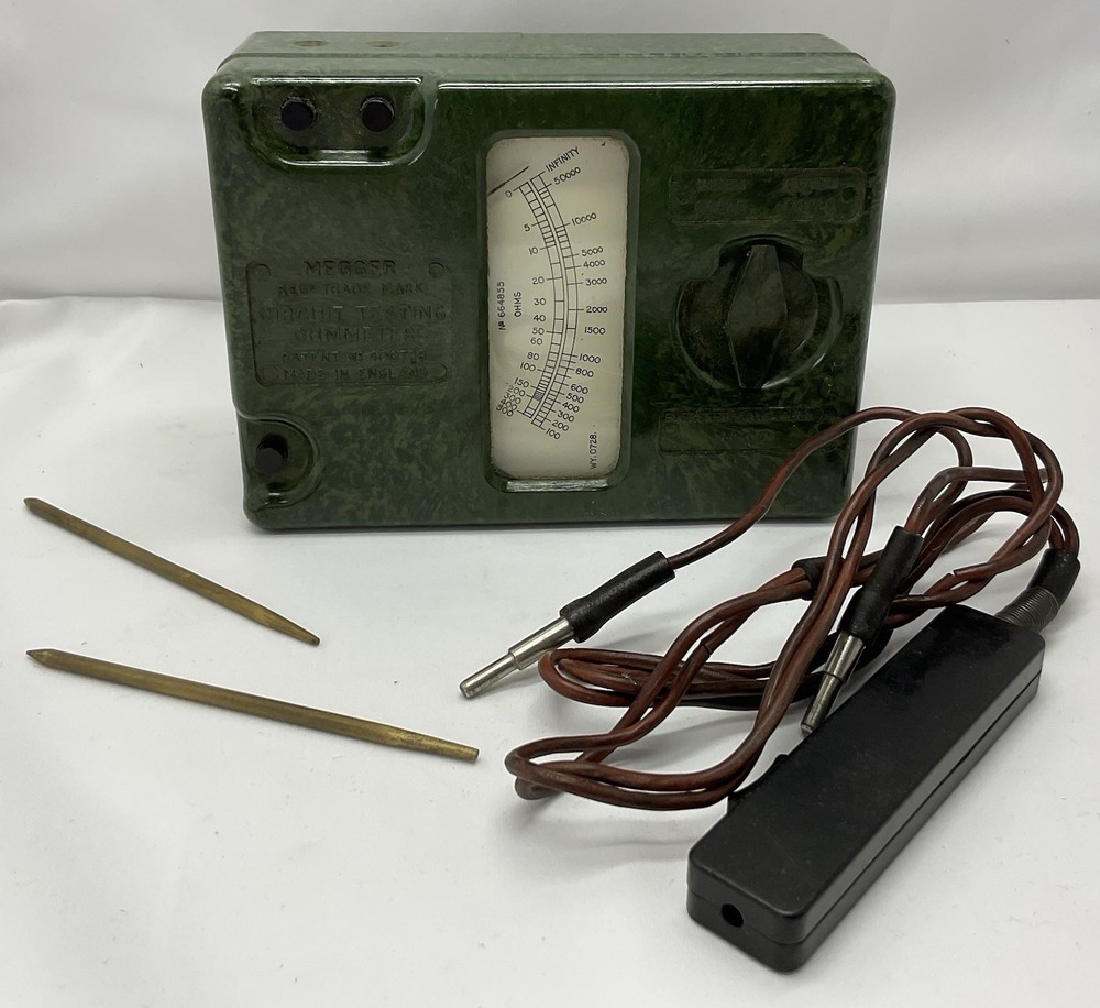 Vintage Megger Circuit Testing Ohmeter **untested**