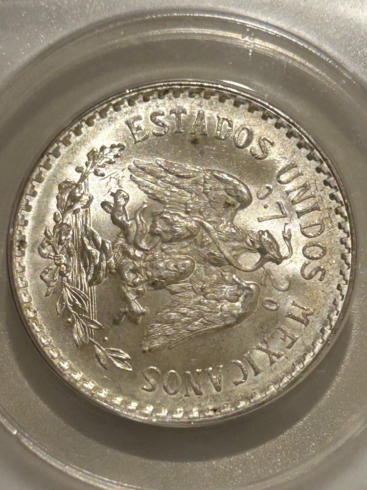 1944 M Mexico Silver Peso ANACS MS66