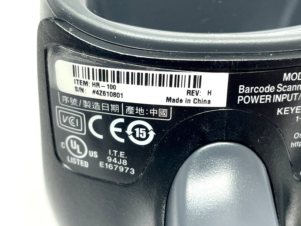 Keyence HR-100 Handheld Barcode Reader w/ Stand