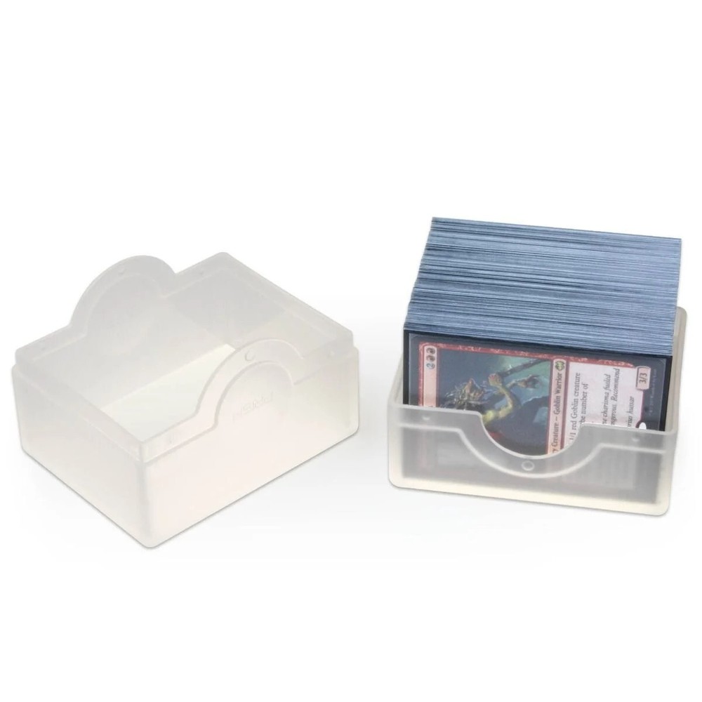 1 BCW Pale Moon White Matte Prism Deck Case