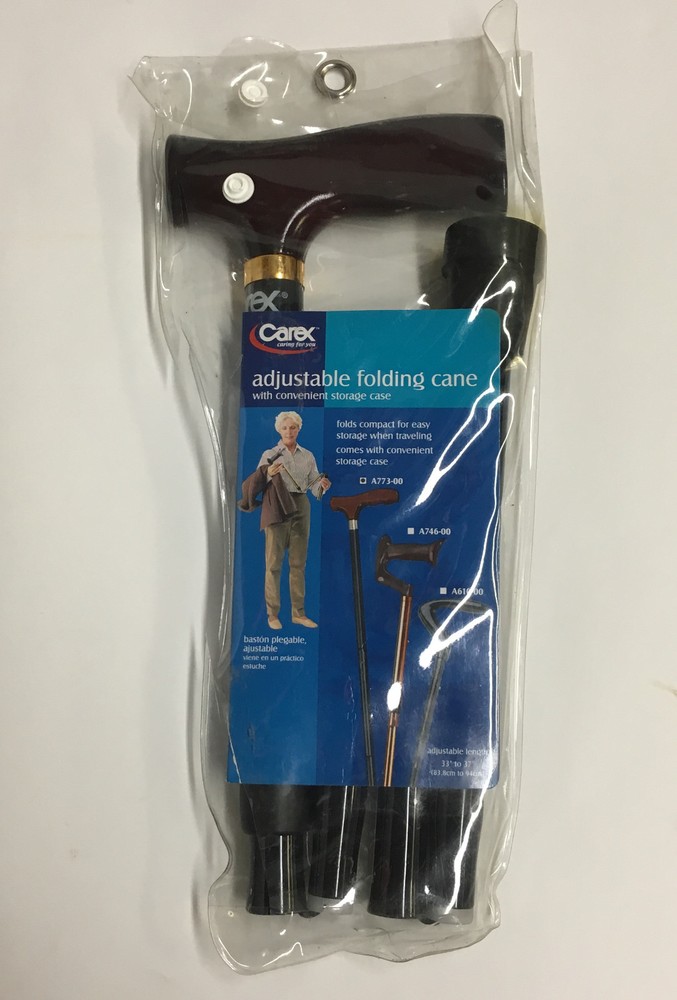 Carex Adjustable Folding Cane A773-00