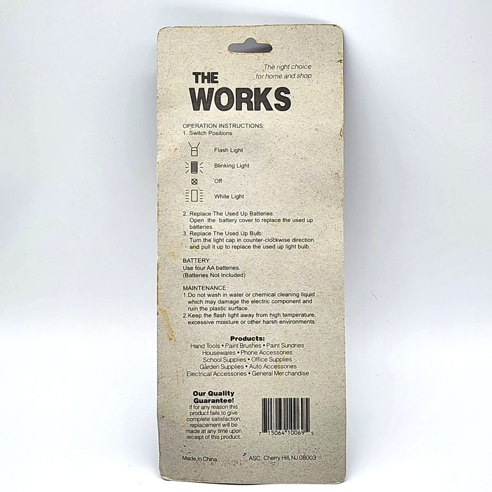 Handi Tool-Works Triple Functions Lights New Sealed