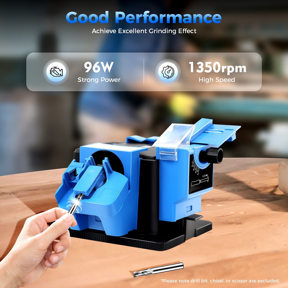 110v Electric Multitask Sharpener Knife Scissor Drill Sharpening Machine 96w