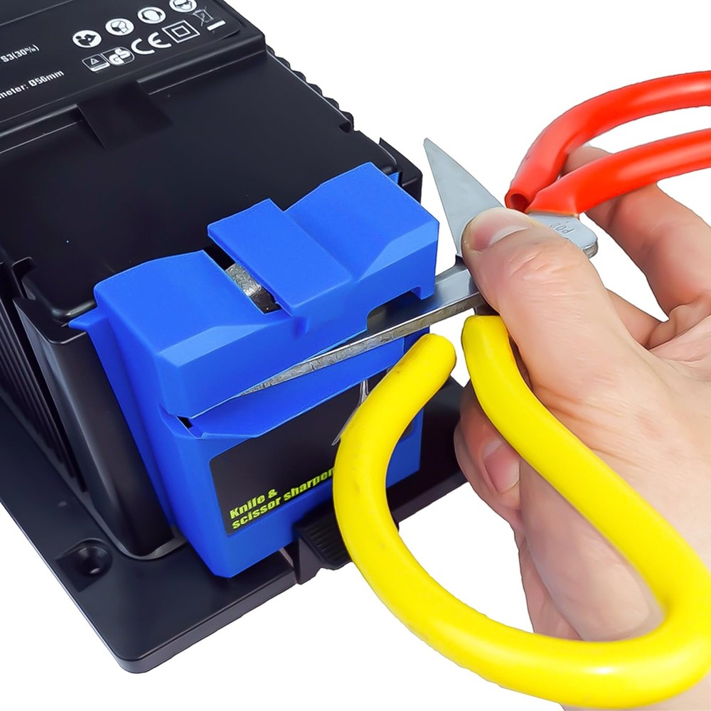 Electric Drill Bit Sharpener, 3-in-1 Multifunction Large, Blue