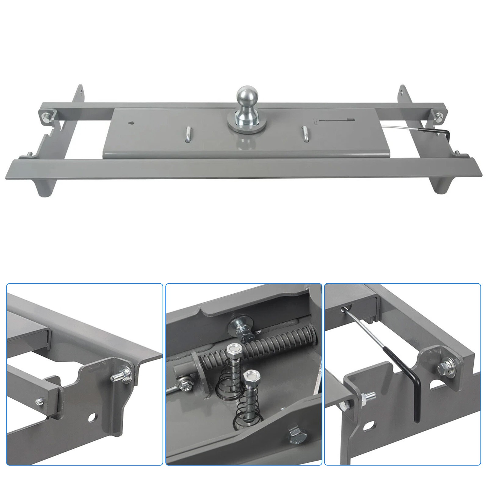 5th Wheel Gooseneck Hitch For Chevy Silverado GMC Sierra 2500 3500 HD 16-19