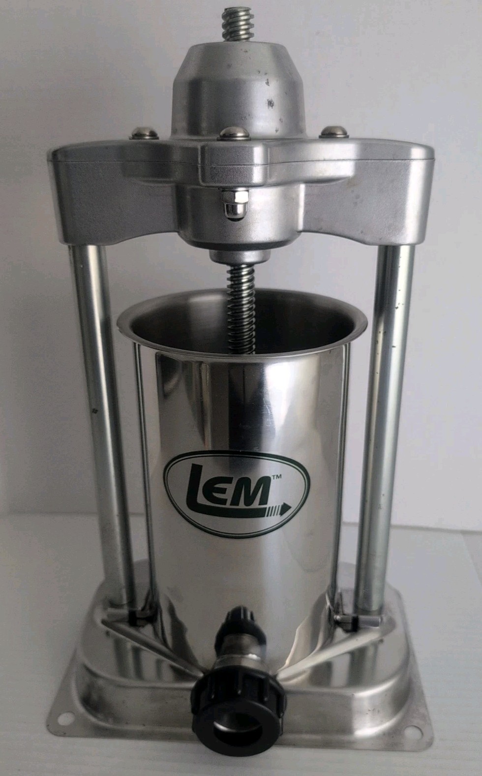 LEM 1606 5 LB Stainless Steel Sausage Stuffer Used With Box
