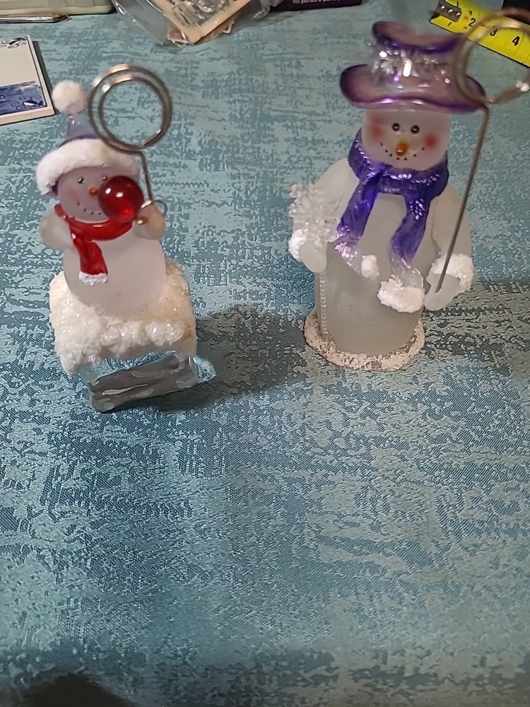 2 ARCRYLIC SNOWMAN