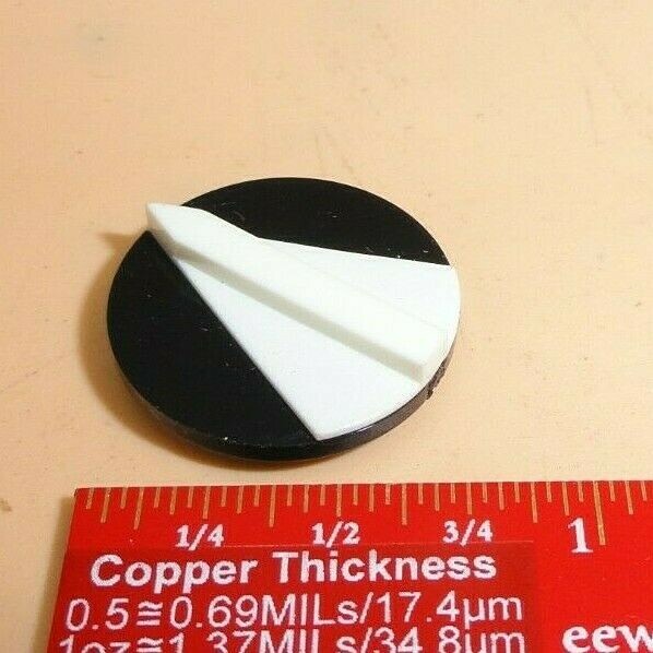 Black / White Pointer Knobs (Lot of 10)