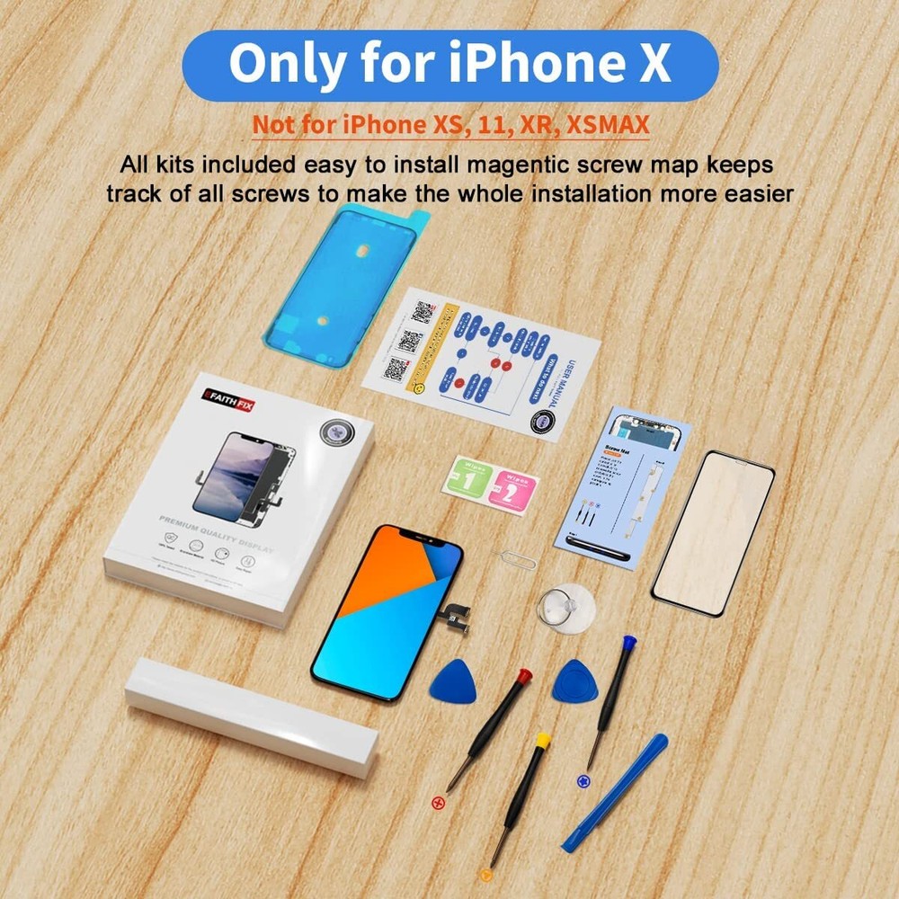 For iPhone X OLED LCD Screen Replacement Frame Assembly LCD Display Touch Lot