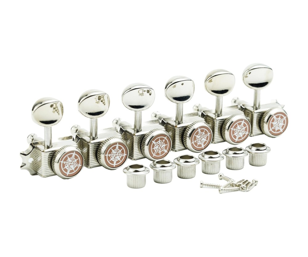Guyker 6 Inline Vintage Guitar Lock String Tuners – Locking Tuning Key Peg