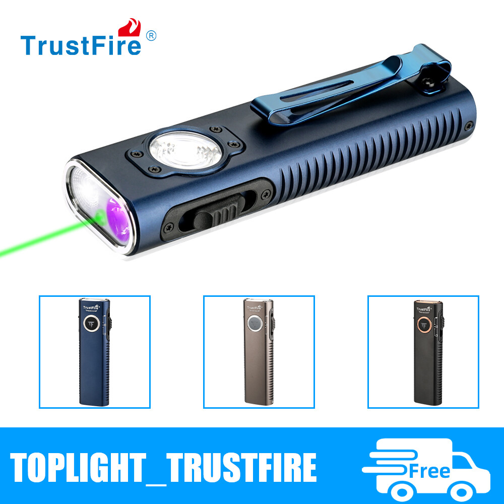 TrustFire MiniX3 Rechargeable EDC Flashlight 1050LM/4 Light Sources Pocket Light