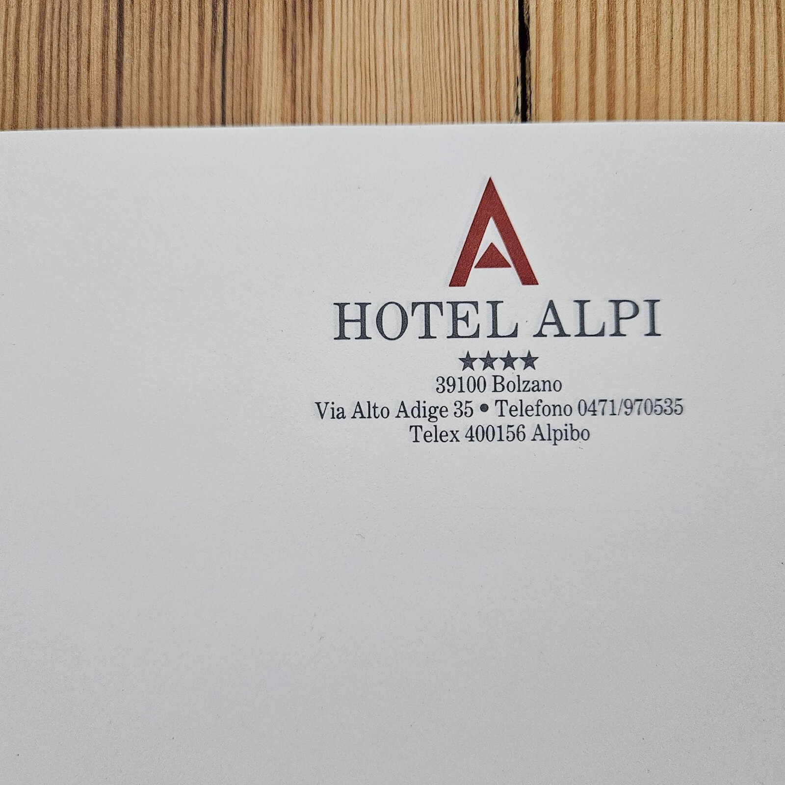 Vintage Interhotel Executive & Atahotel Alpi Stationery Paper, Milano Italy