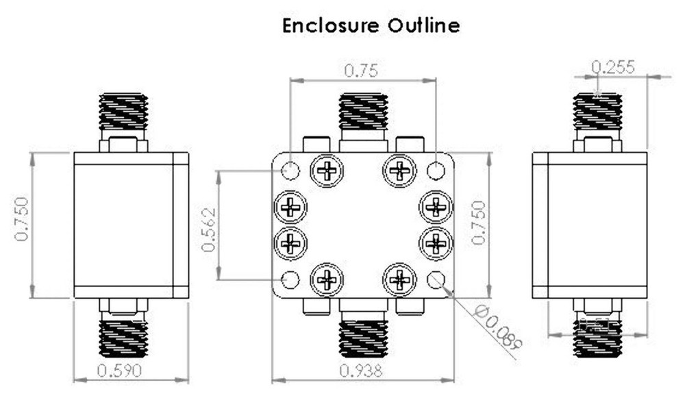 Low Pass Filter (LTCC Construction) Pass Band DC-2850MHz