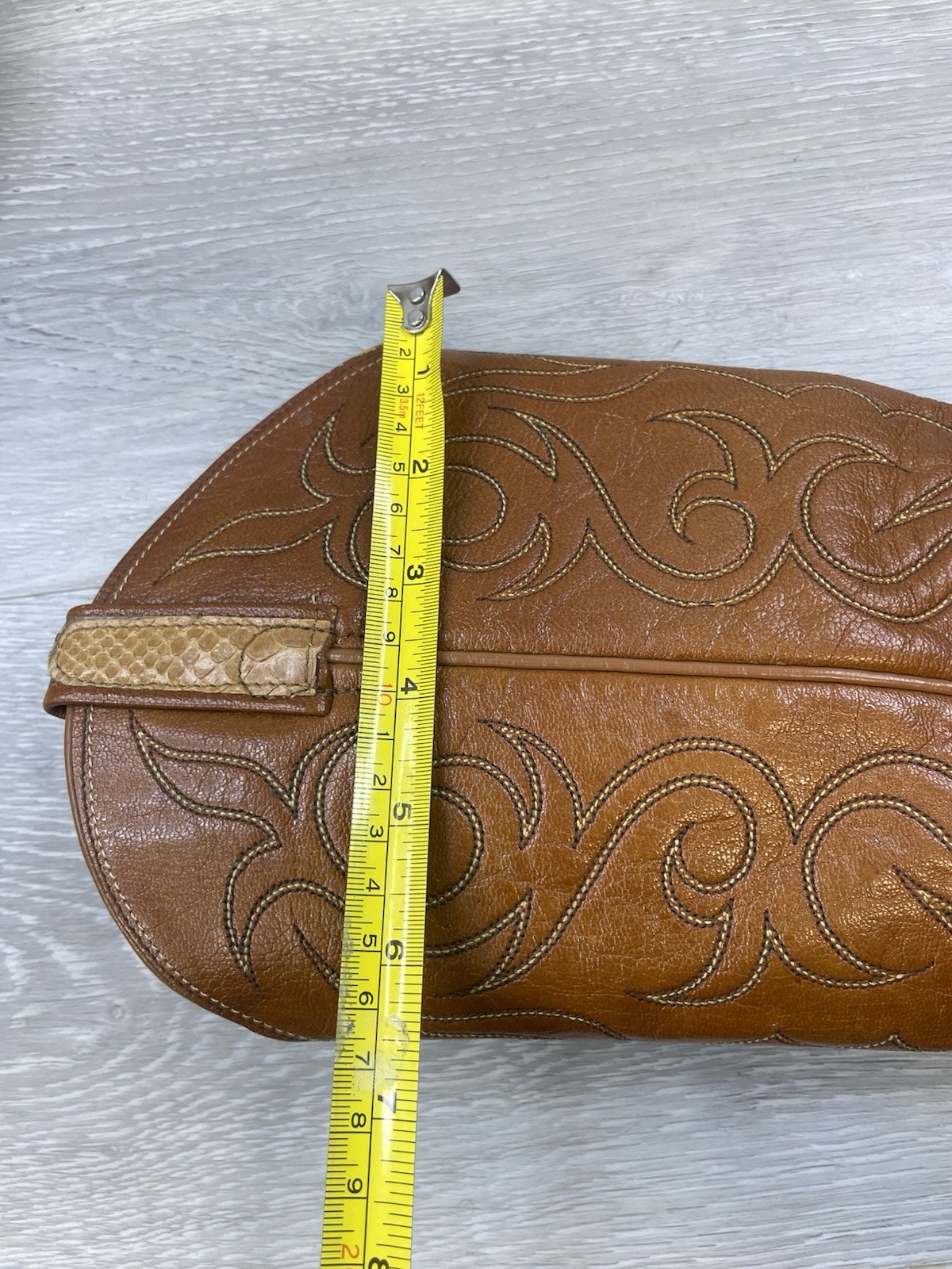 Dan Post Exotic Python Snakeskin 8.5A Leather Western Cowgirl Boots Women’s