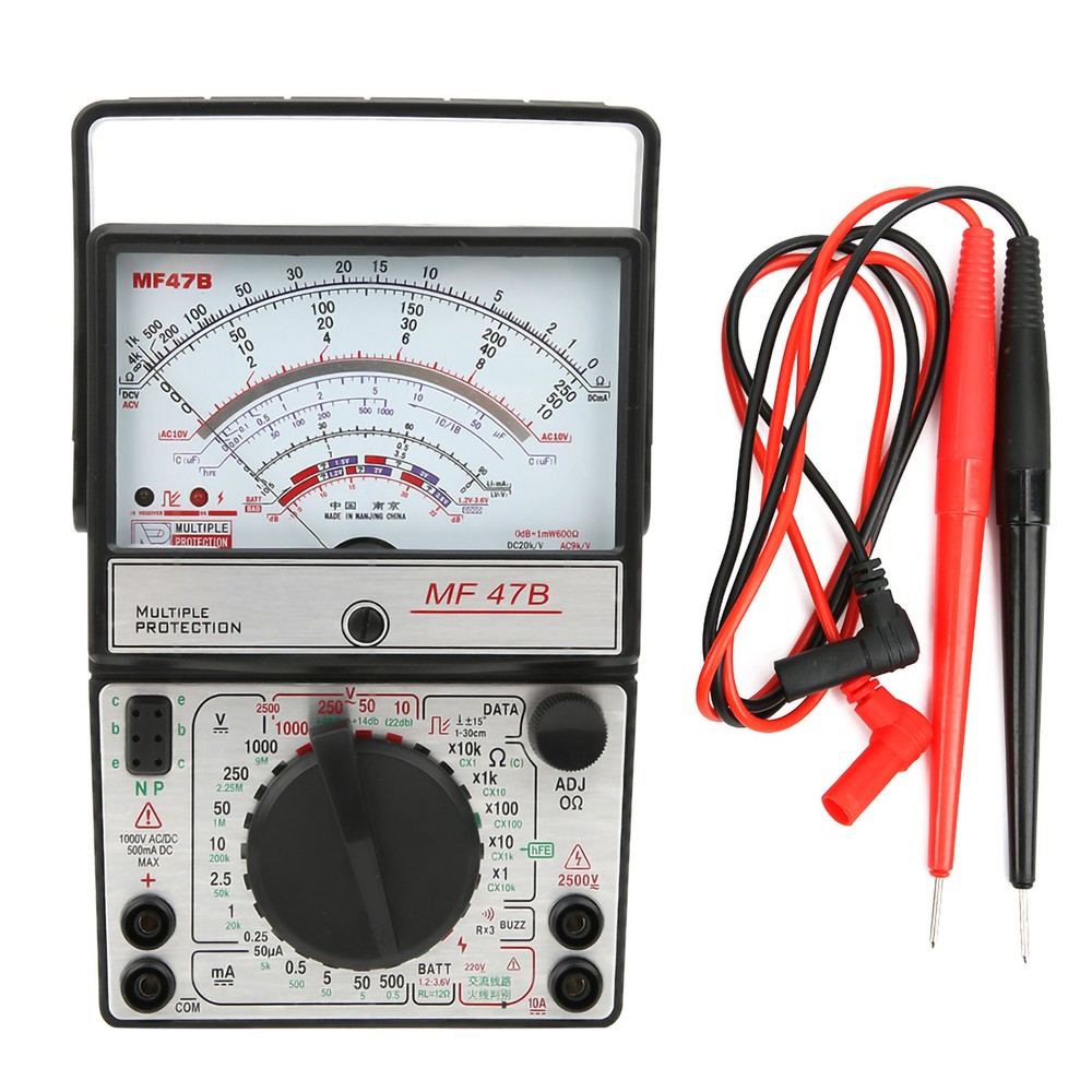 MF47B Digital Screen Multimeter AC DC Voltage Current Detector