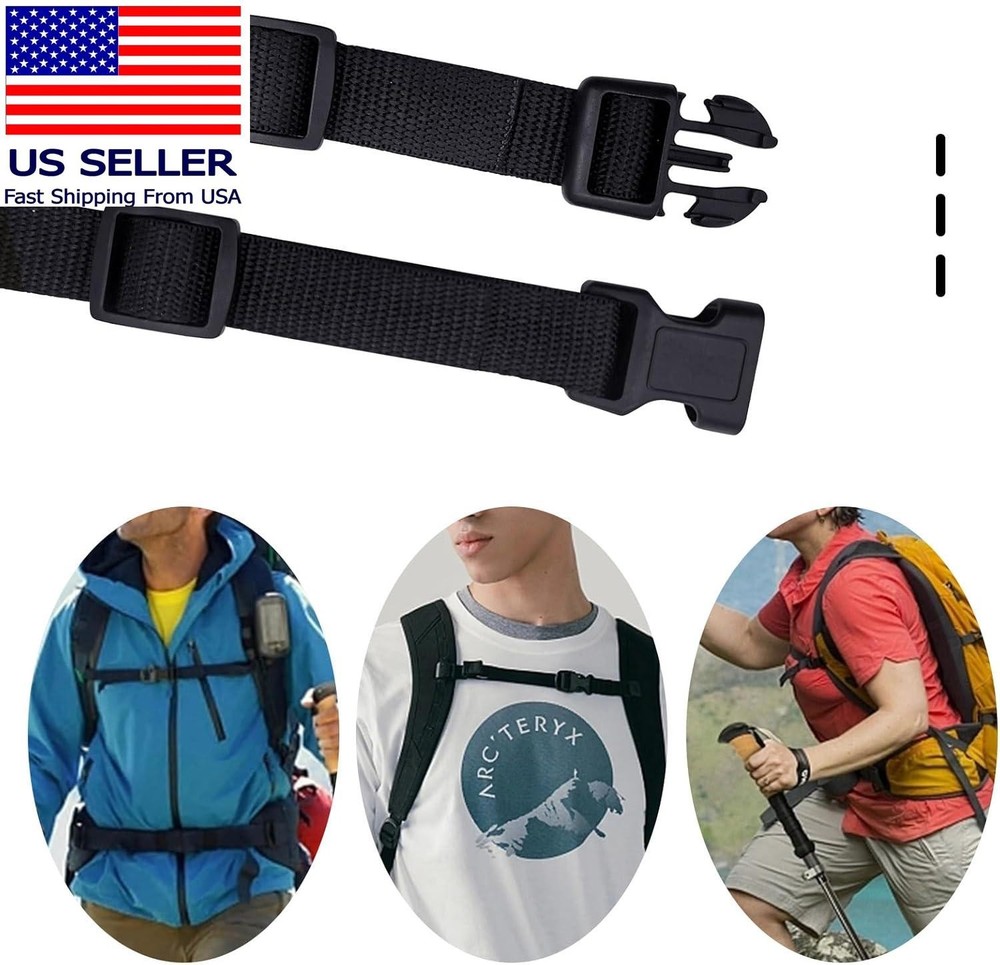 Adjustable Backpack Chest Strap Replacement Backpack Waist Strap Sternum Strap C
