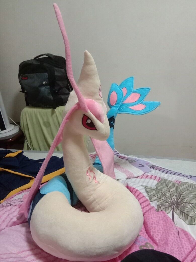 66'' Milotic Giant Plush Doll 170cm Stuffed Cotton Pillow Anime Toy Xmas Gift