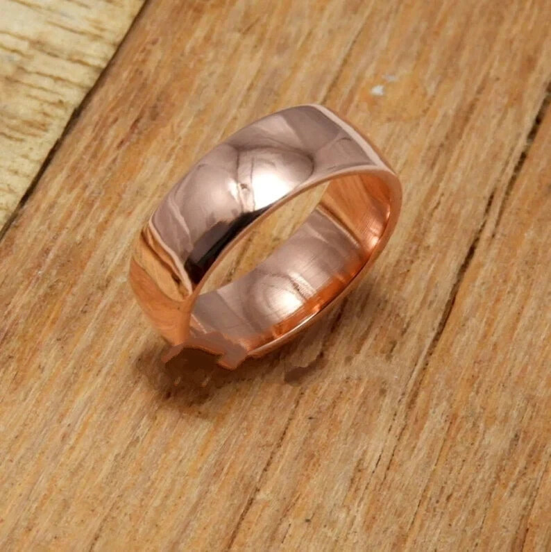 Pure Copper Band, Solid Copper Ring, Handmade Ring, Copper Band, Statement Ring,