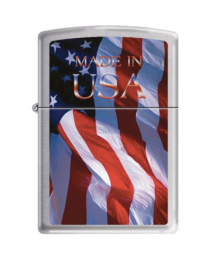 Zippo Made In USA Flag