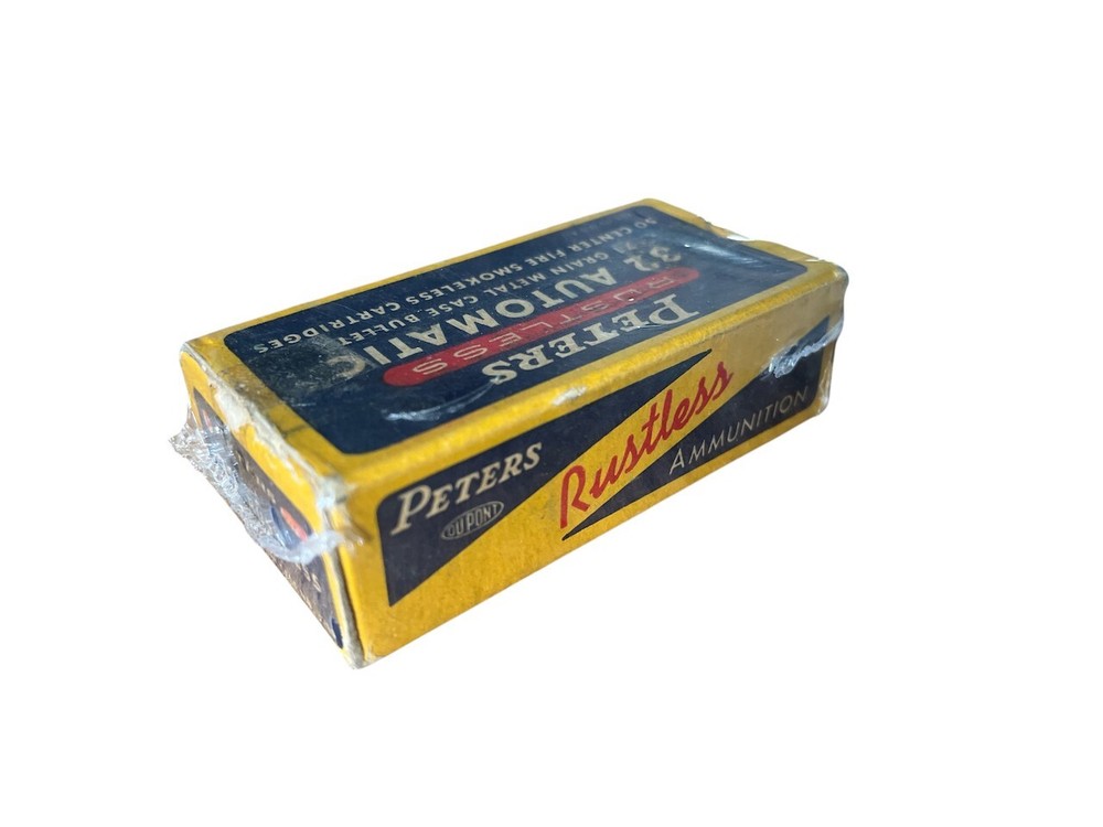 Empty Ammo Box - Vintage Peters Rustless 32 Automatic