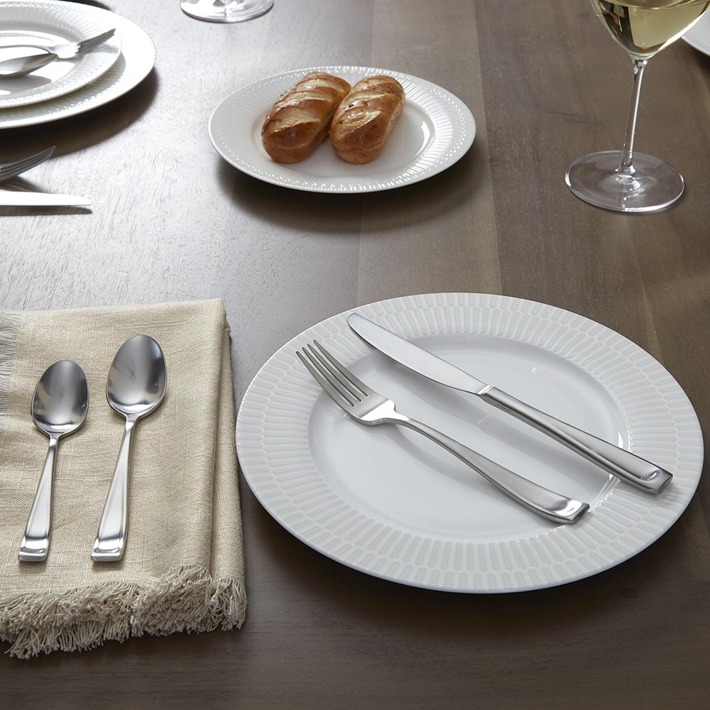 Silverware Set, Moda Fine Flatware 4-Piece Dinner Spoons Set, Service For 4, ...