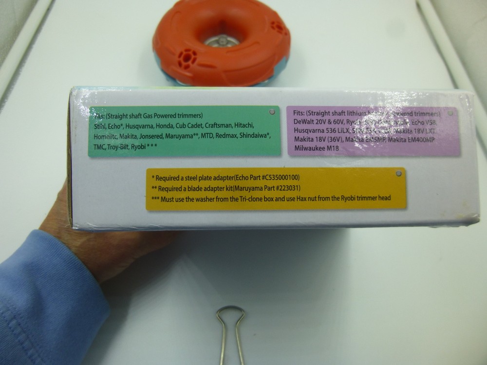 AMKOR Tri-clone Trimmer Head. Three Blade Conversion. New in Box.