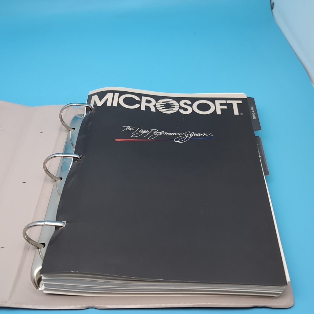 Microsoft GW-BASIC User's Guide and User's Reference Manual in Binder 1986