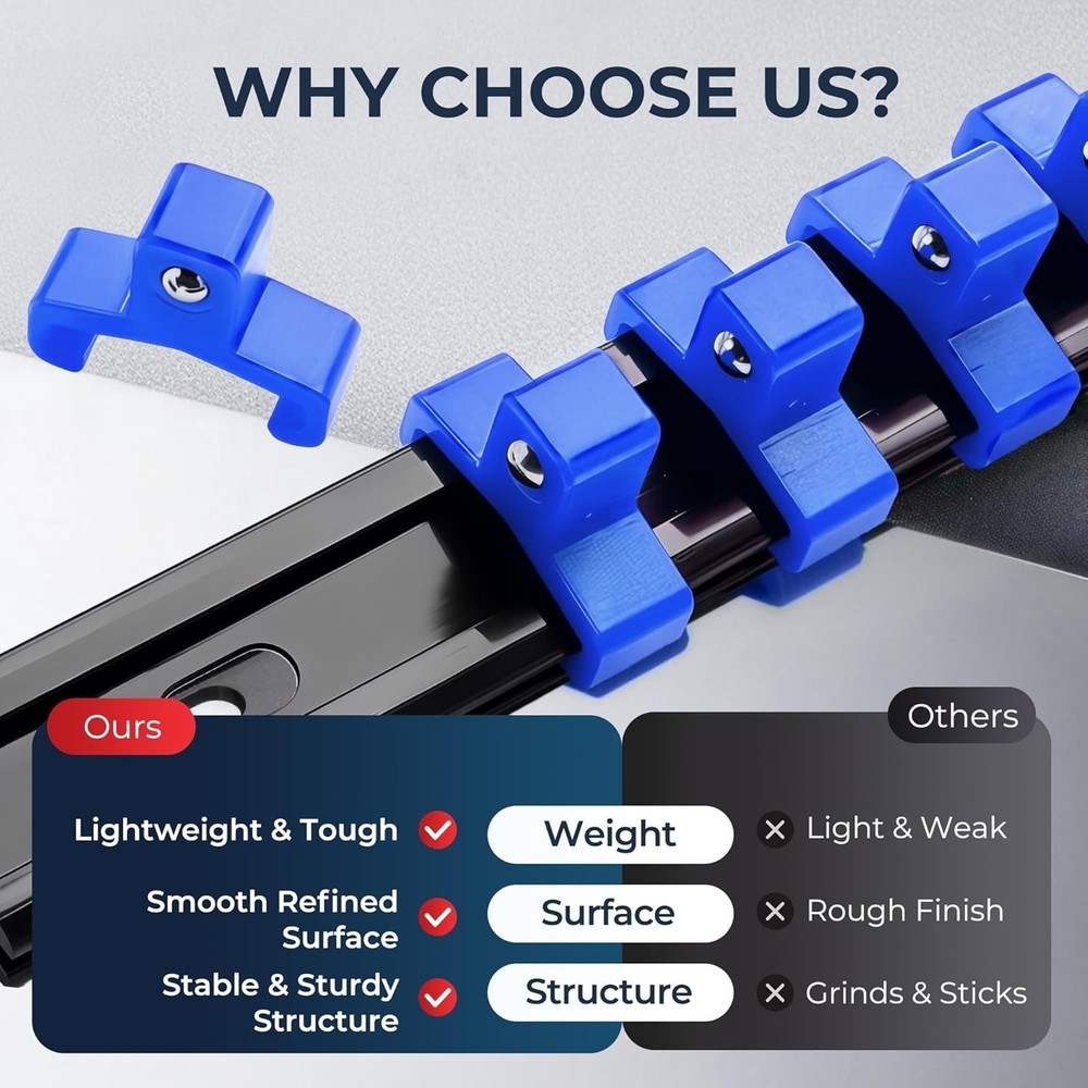 Heavy Duty 9-Piece Socket Organizer Set